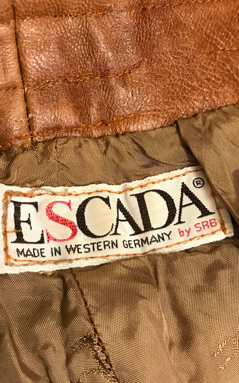 Vintage Escada Leather Pants