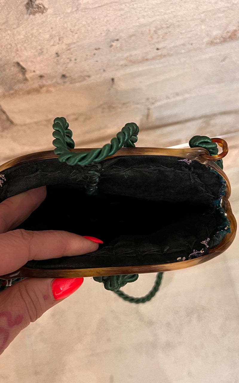 Antique 20s Frog Sequin Bag