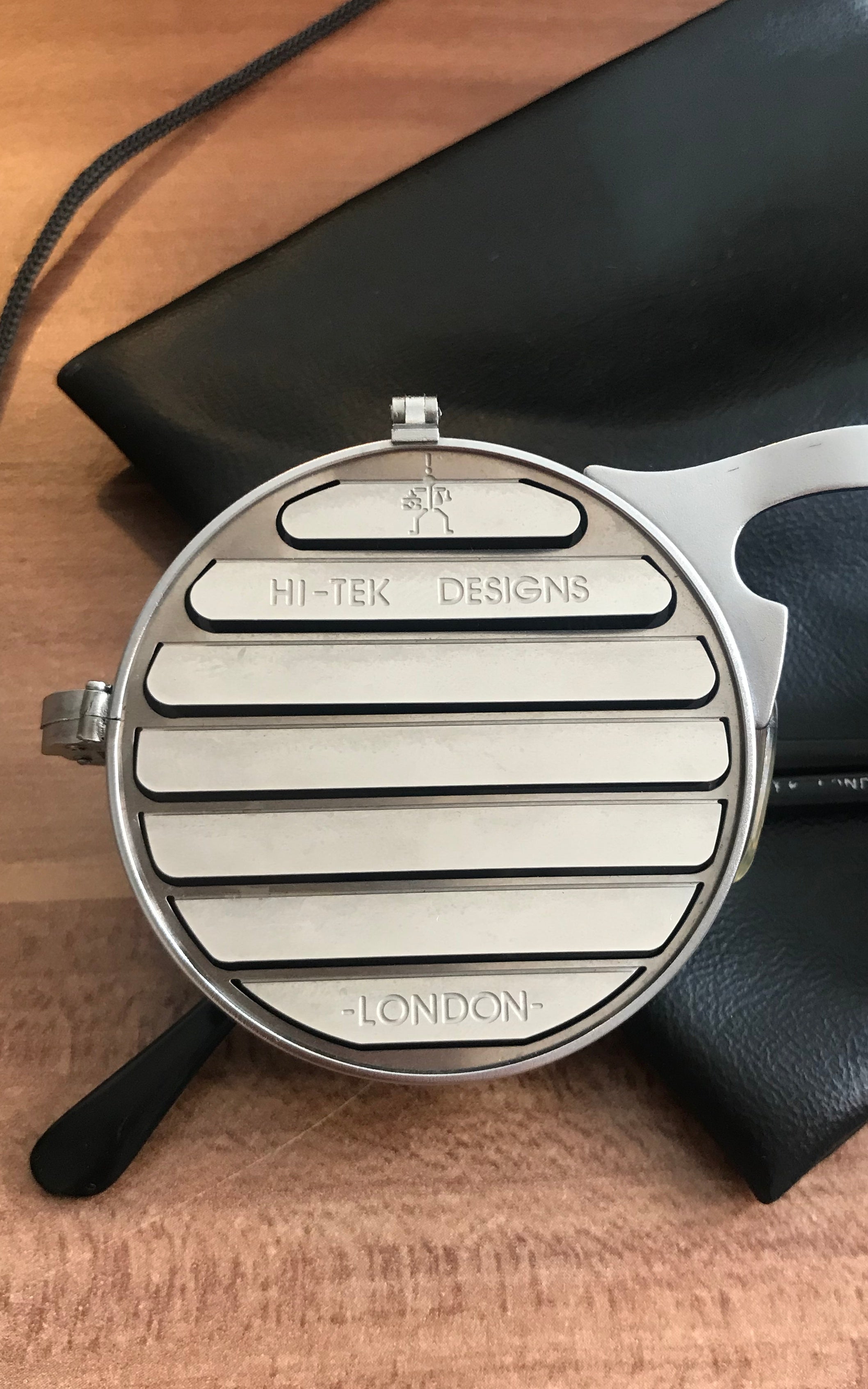 Occhiali da sole vintage Hi-Tek London Flip degli anni '90