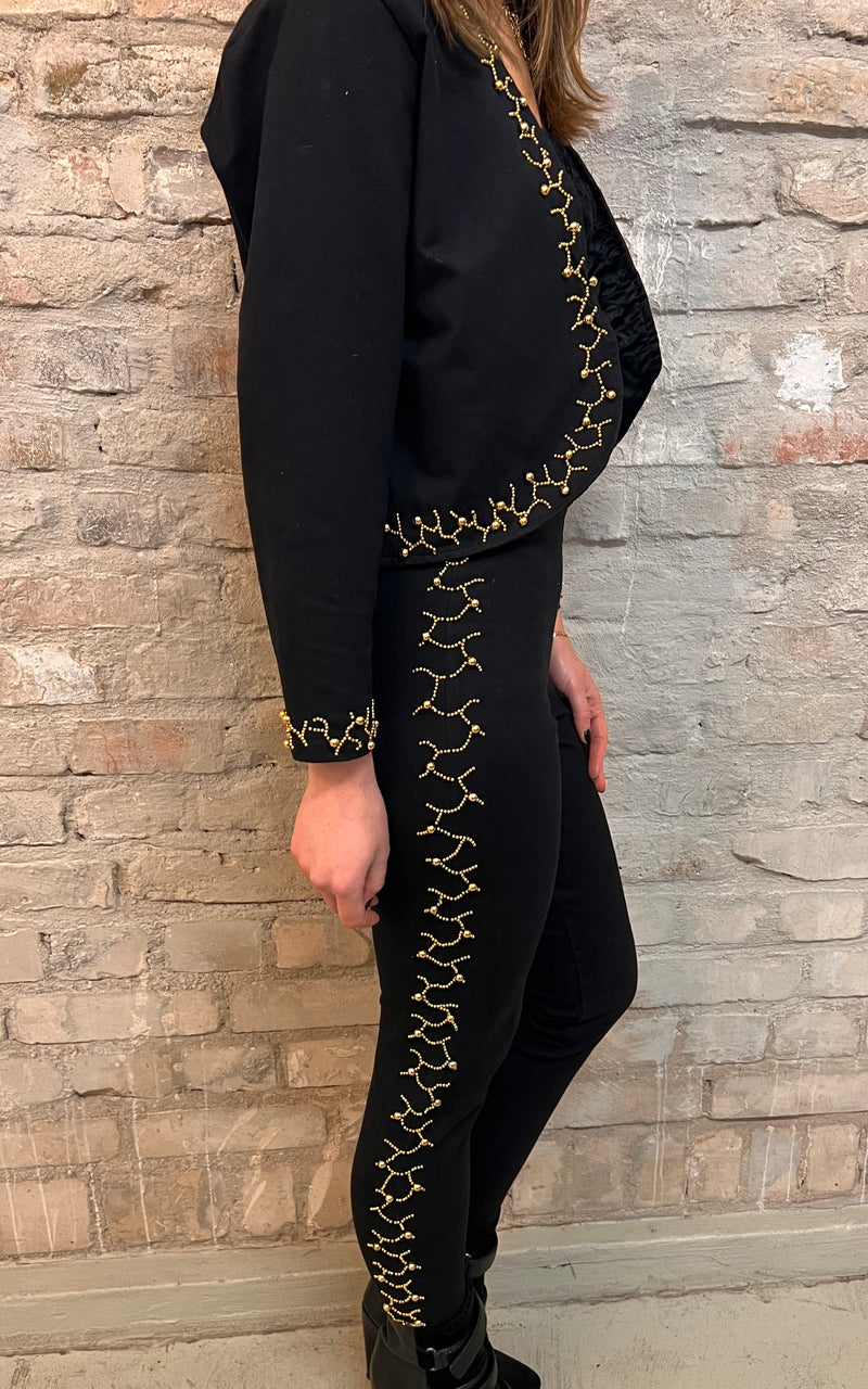 Vintage 90s Leggings & Bolero Set