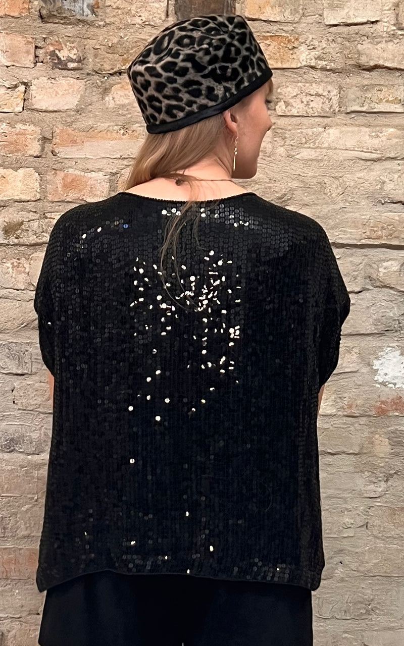 Vintage Birdy Sequins Top