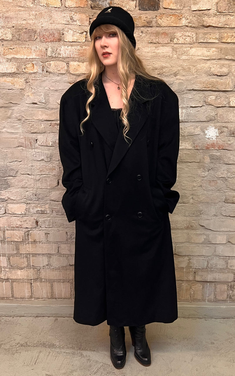 Vintage 90s Boss Loro Piana Cashmere Coat