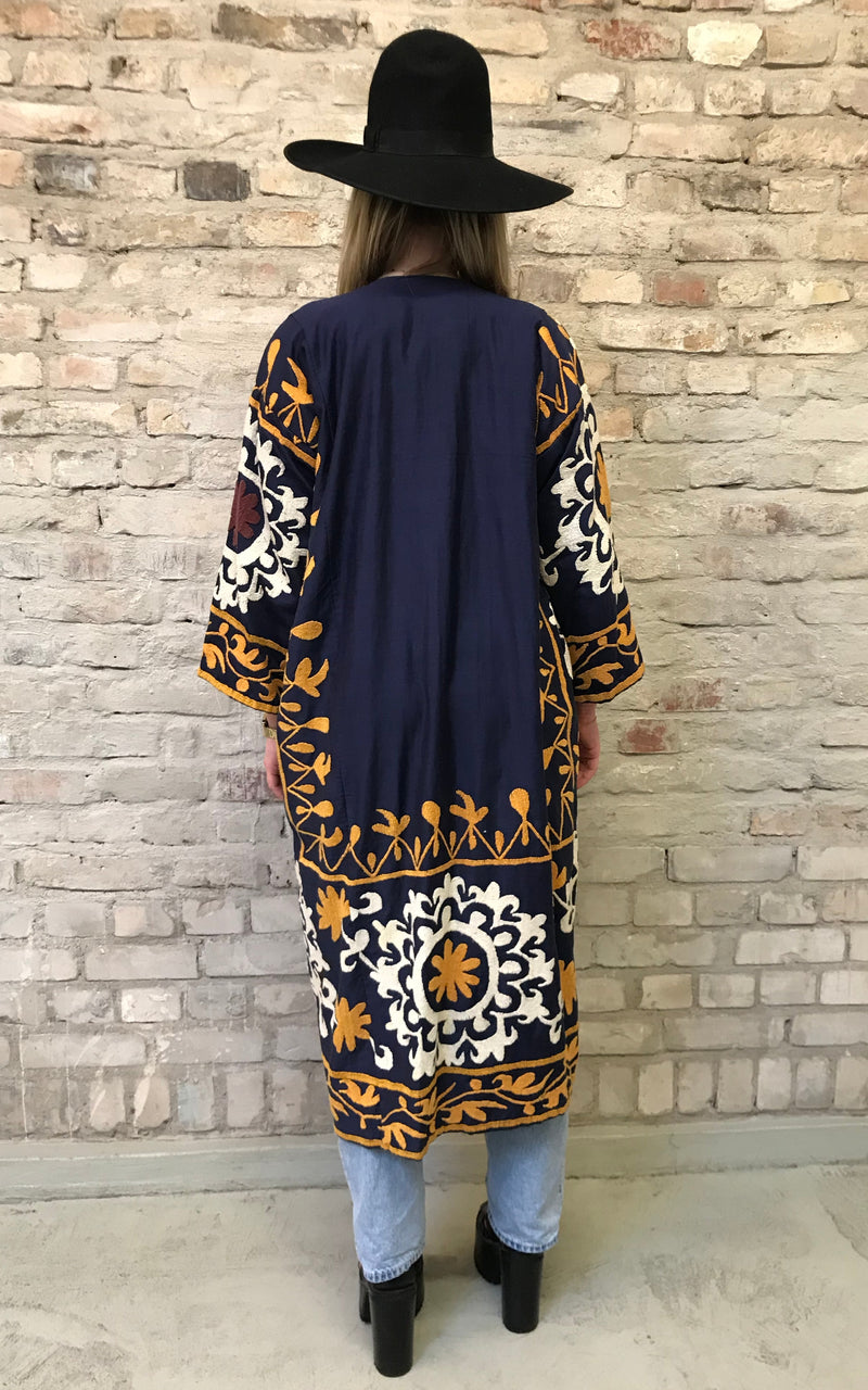Vintage Suzani Chapan Coat from Uzbek