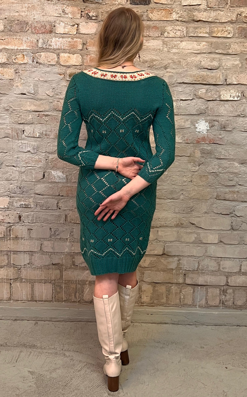 Vintage Handmade Knit Dress