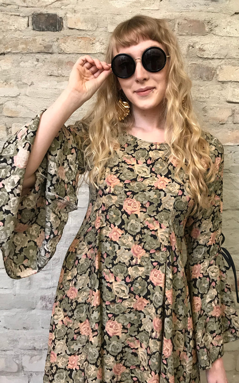 Vintage 70s Angelsleeves Dress