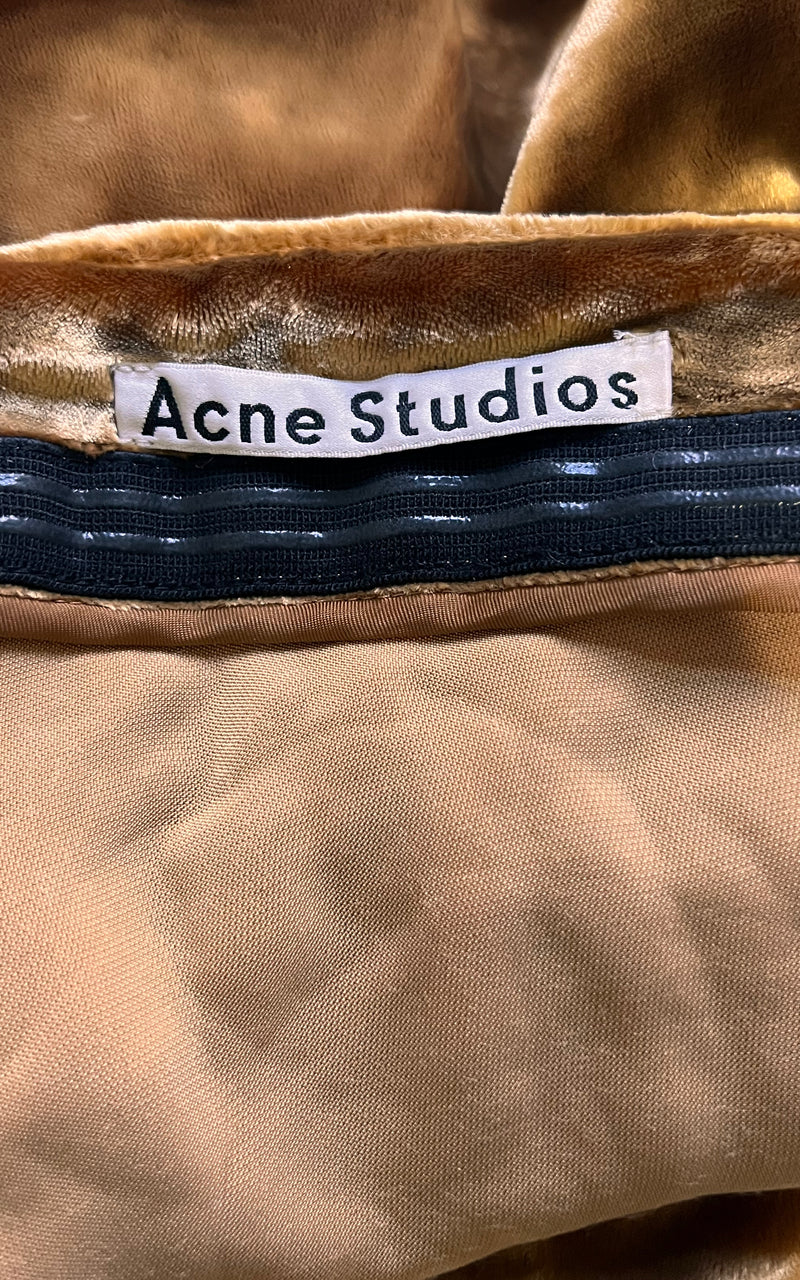 Golden Velvet Acne Studios Skirt 2016