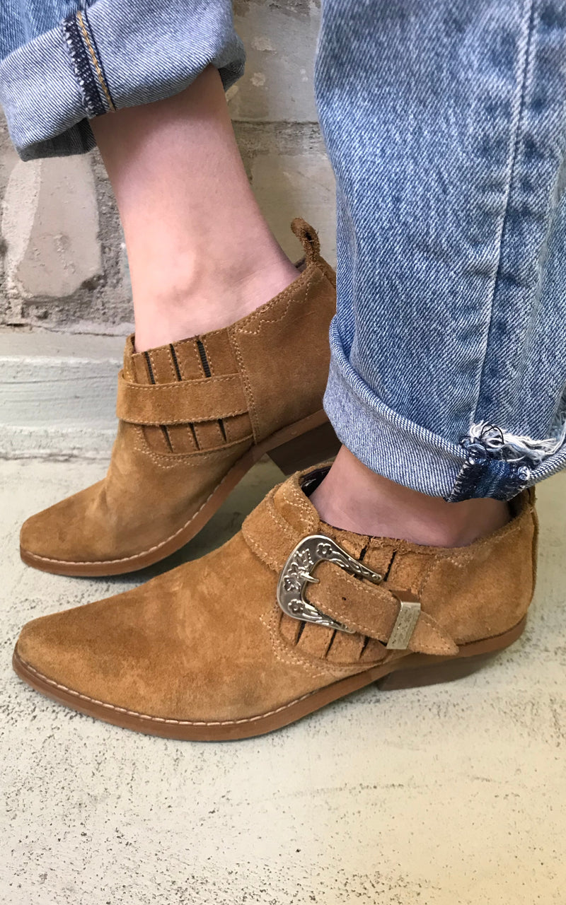 Suede Leather Gaucho Boots
