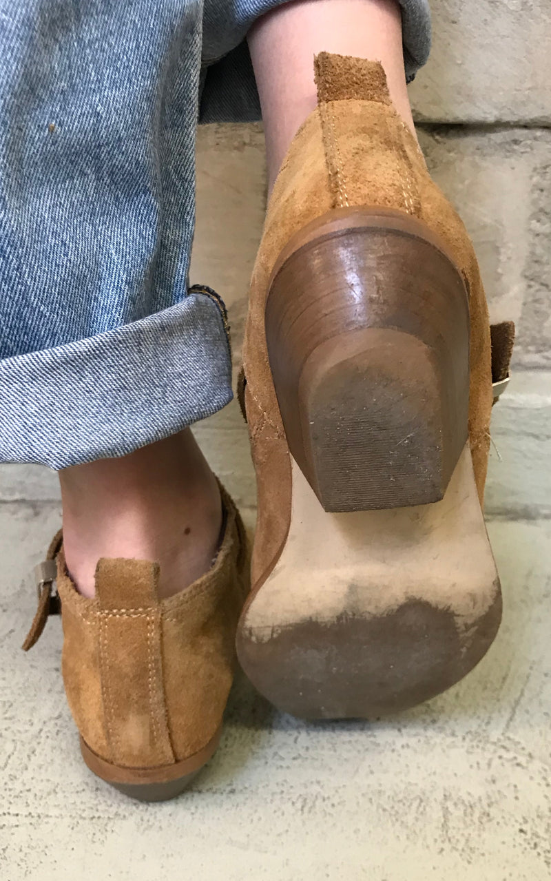 Suede Leather Gaucho Boots