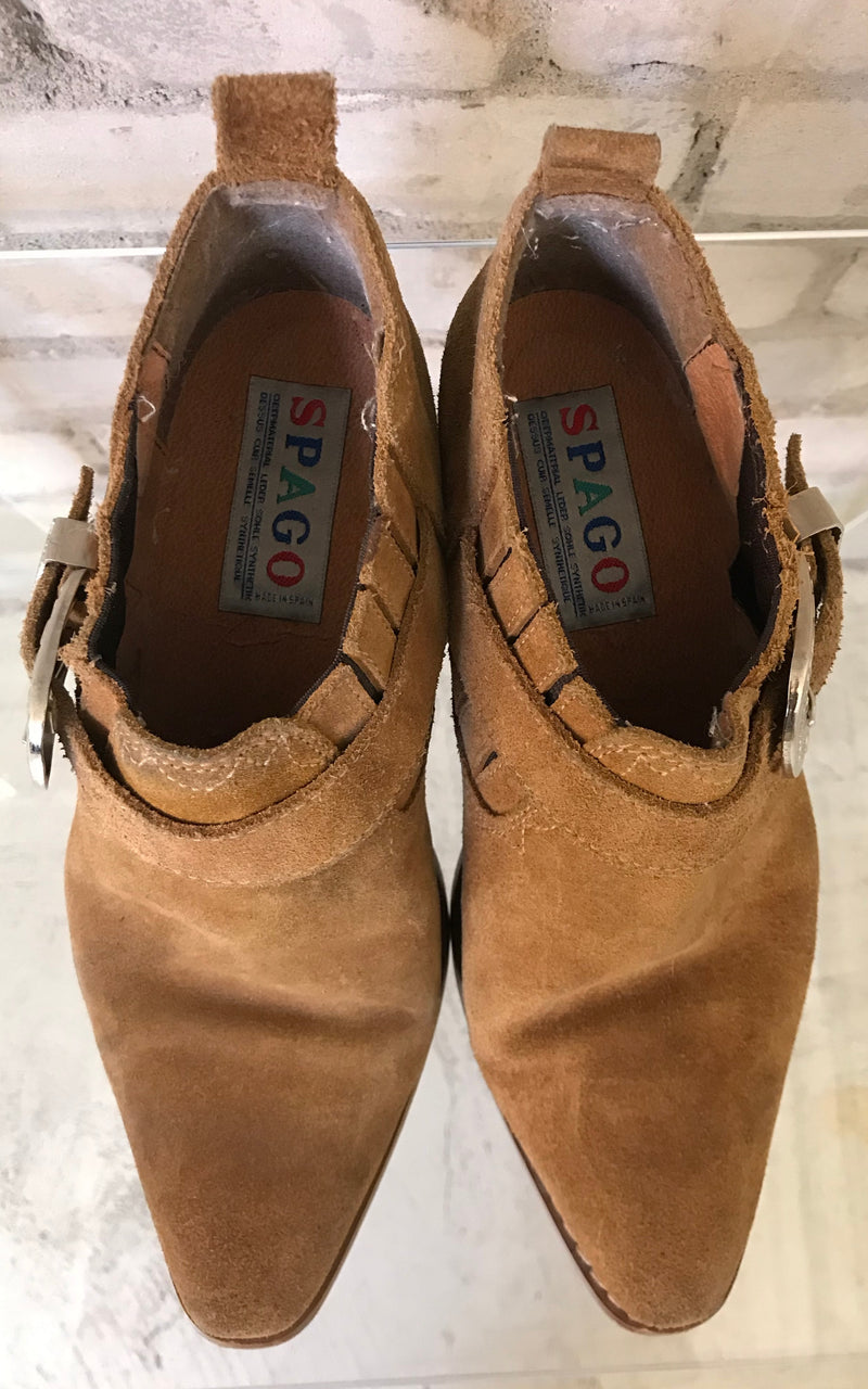 Suede Leather Gaucho Boots