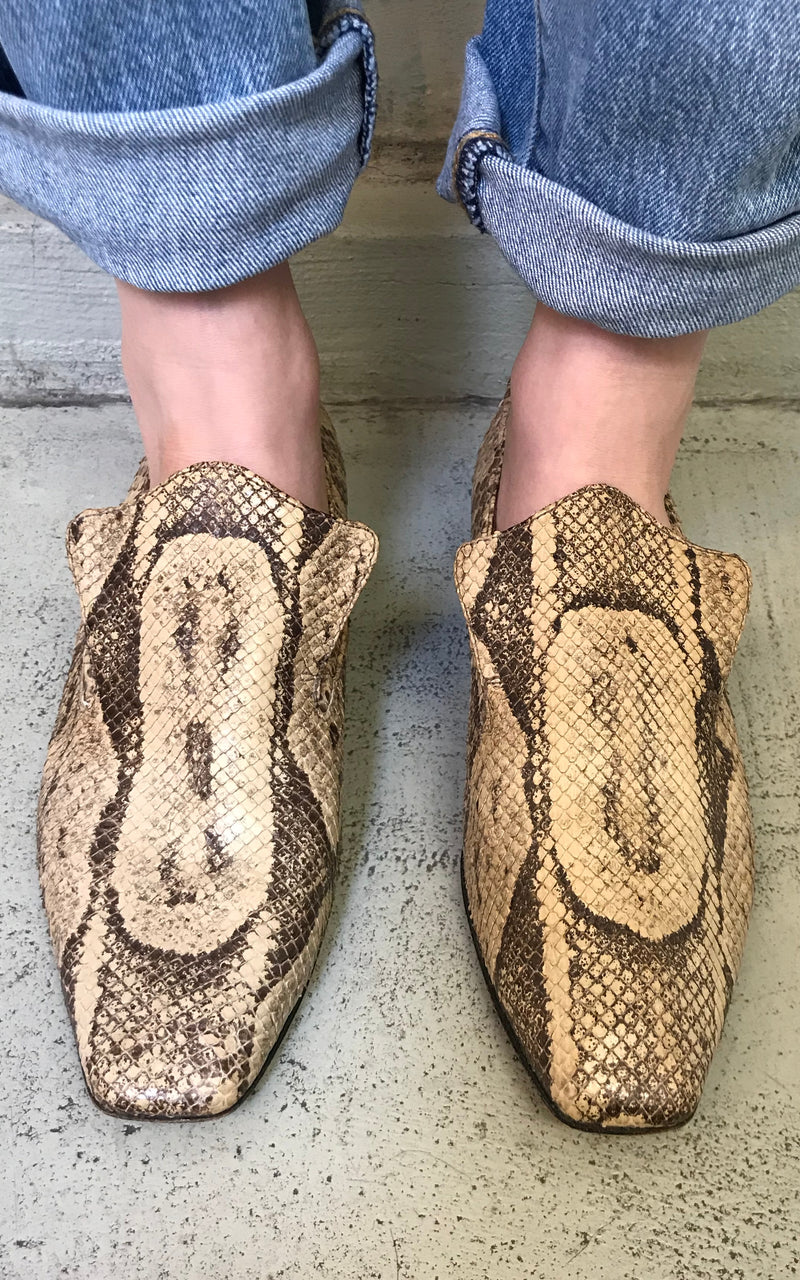 Vintage 60s Rock'n'Roll Slippers Python