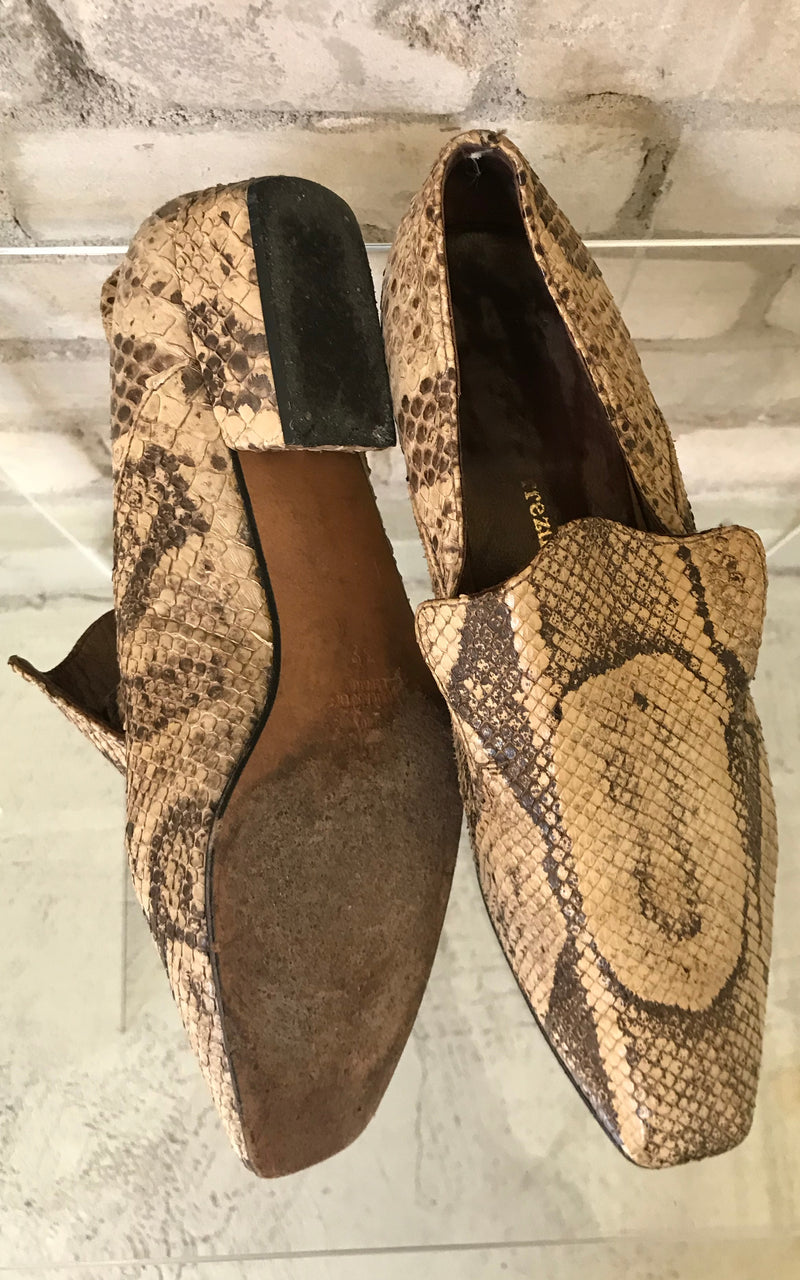 Vintage 60s Rock'n'Roll Slippers Python