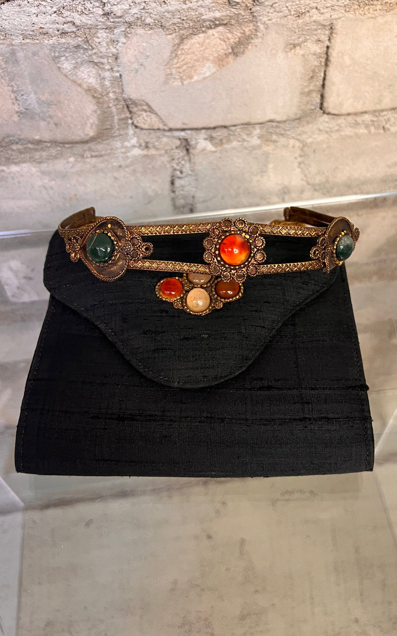 Antique Victorian Silk Bag