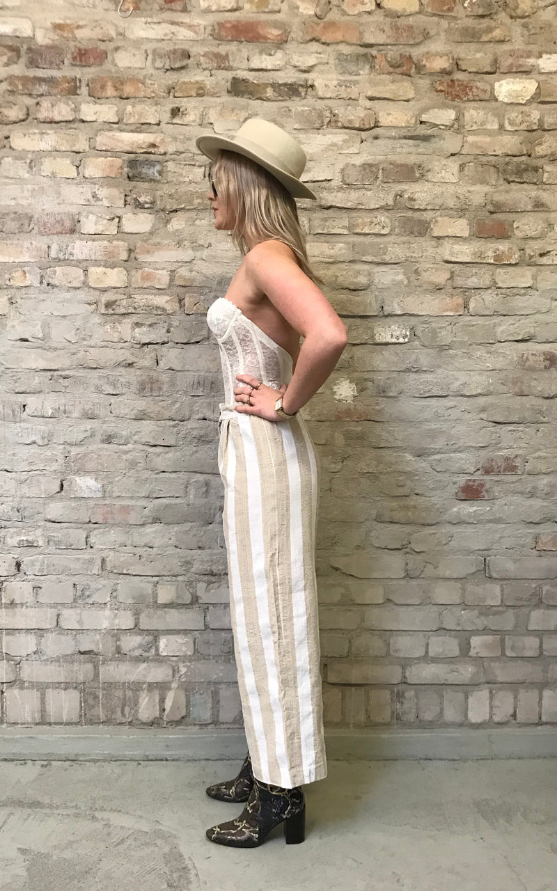 Amazing 90s Raw Linnen Suit