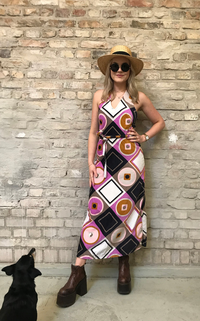 Vintage 60s Terry Towel Dress