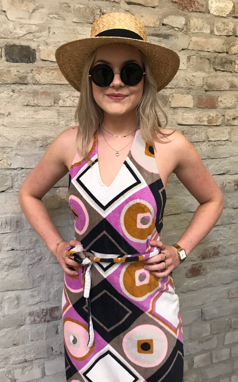 Vintage 60s Terry Towel Dress