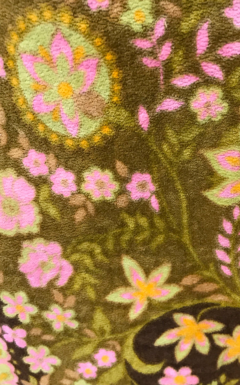 Vintage 60S Psychedelic Towelling Dress
