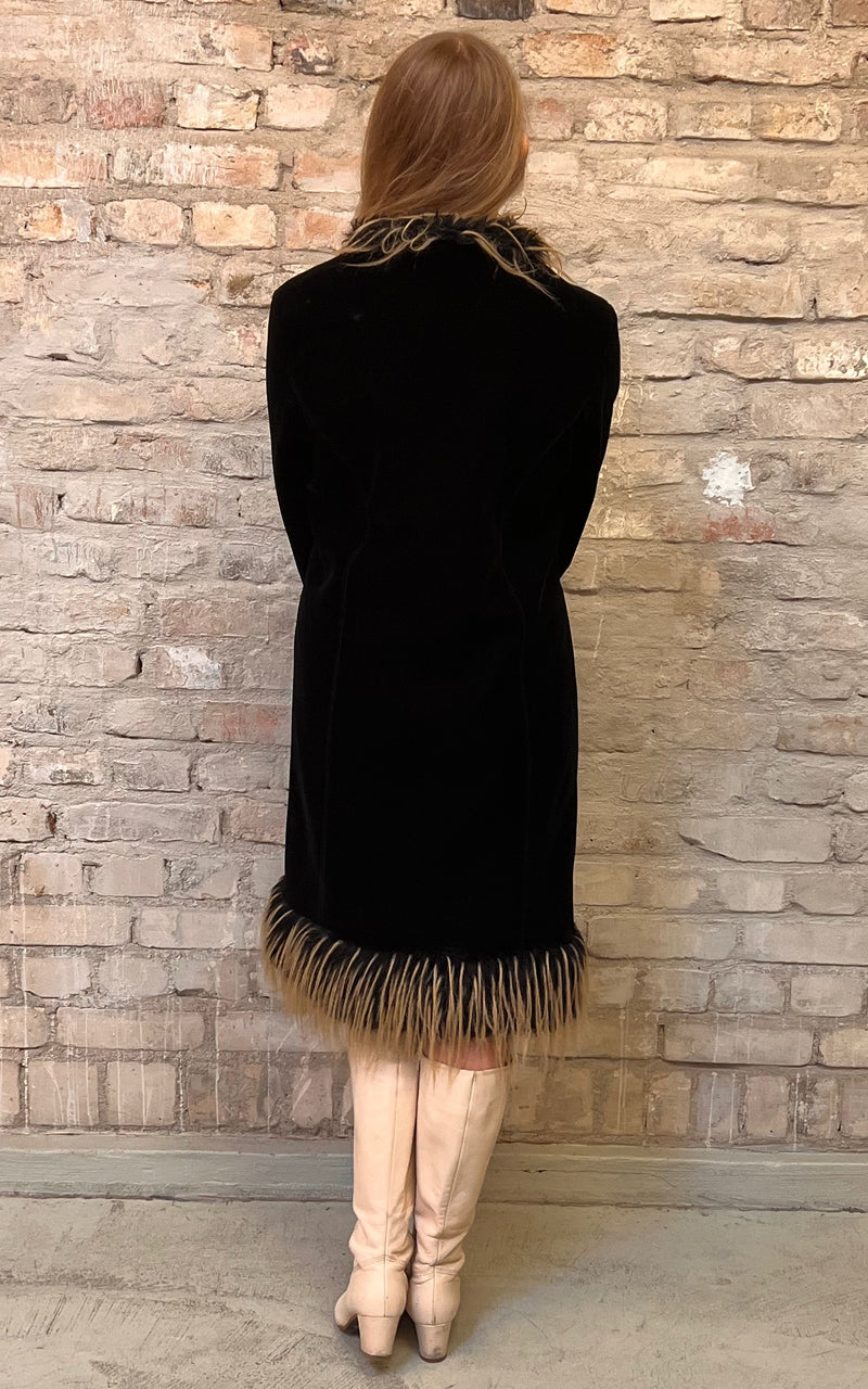 Vintage 90s Velvet Coat