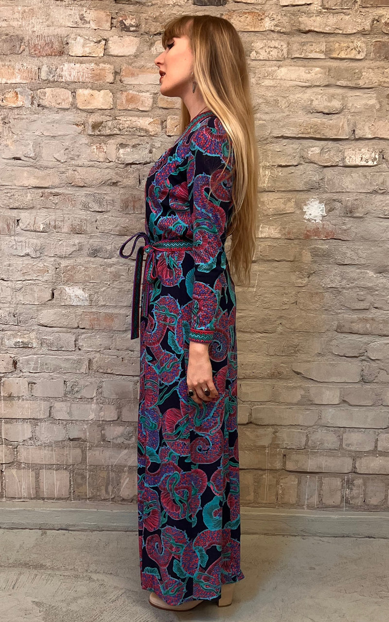 Vintage 60s Schworn Modell Psychedelic Dress