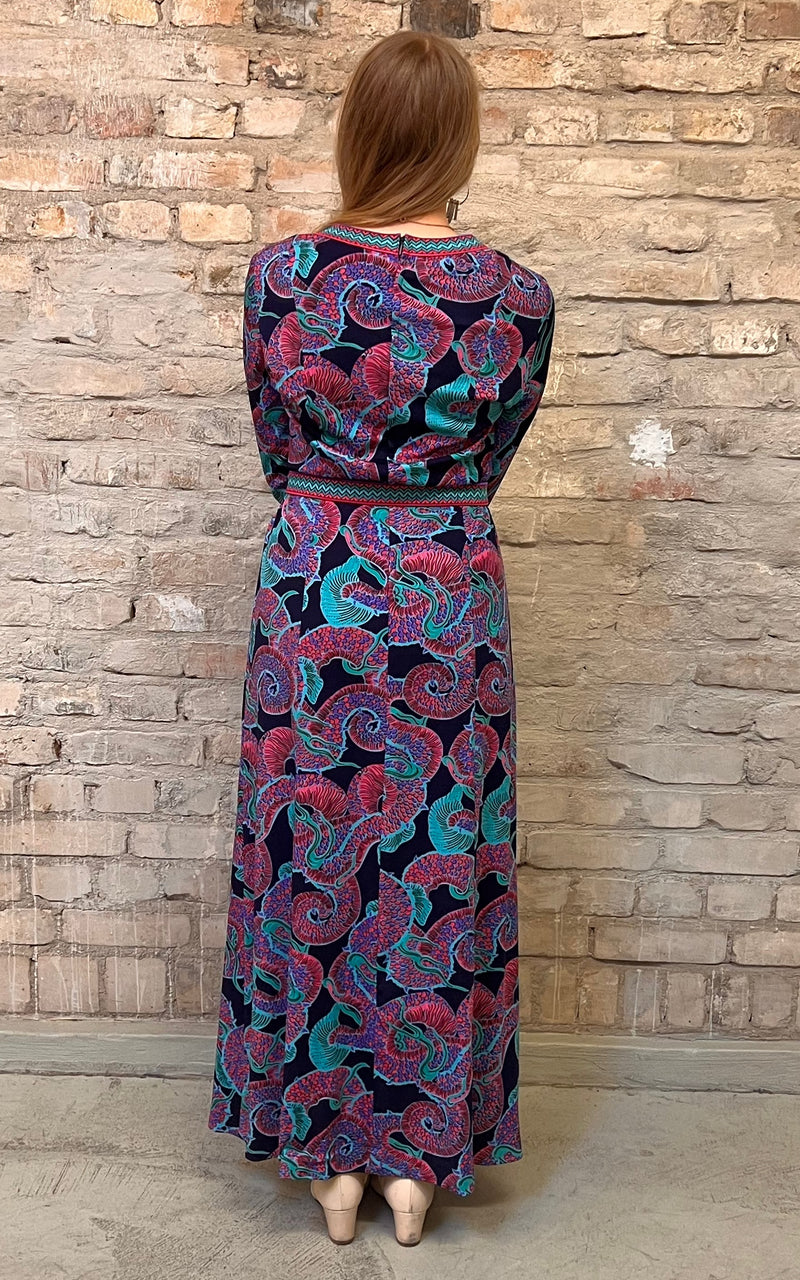 Vintage 60s Schworn Modell Psychedelic Dress