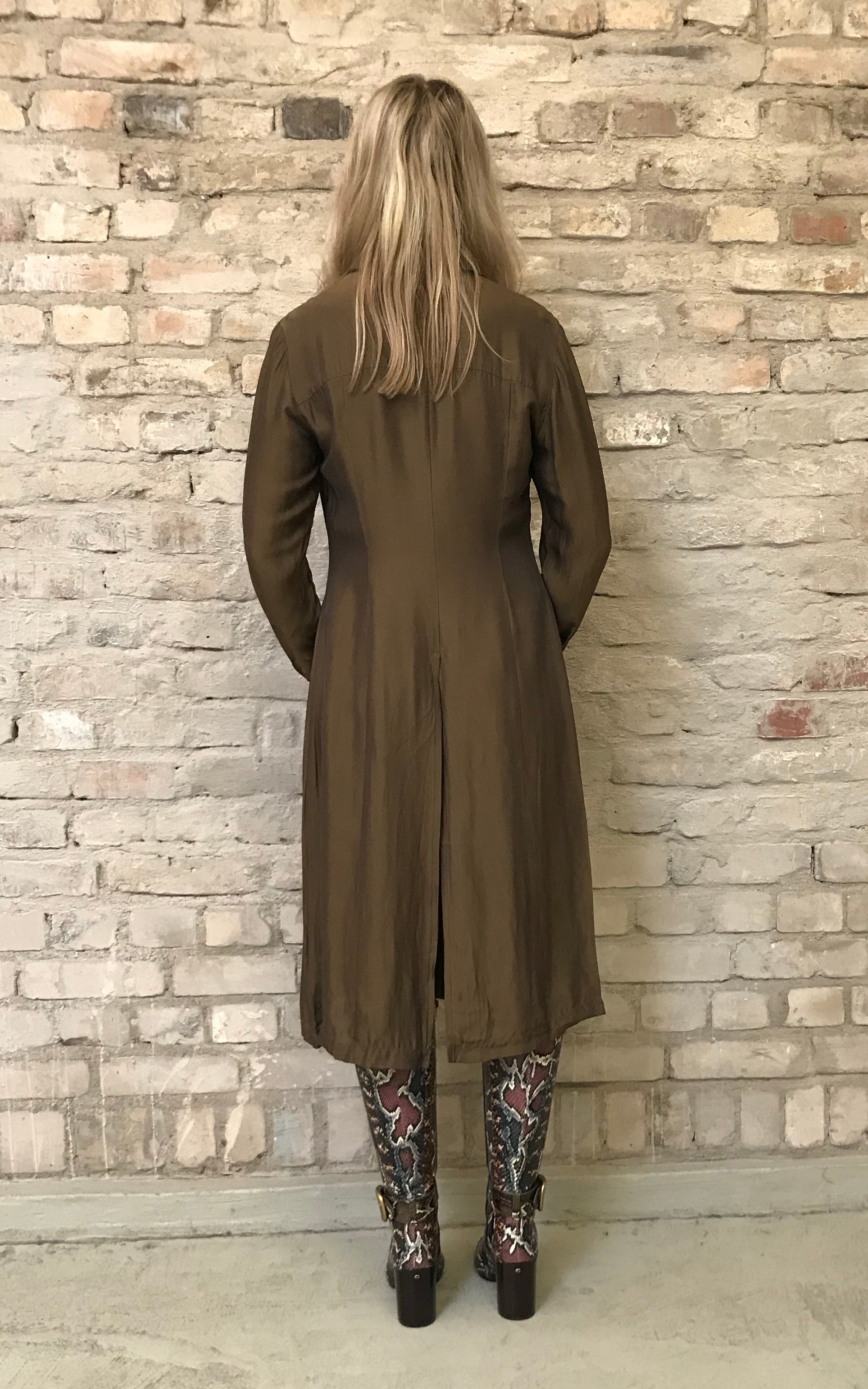 Blusa lunga vintage anni '90 colore iridescente